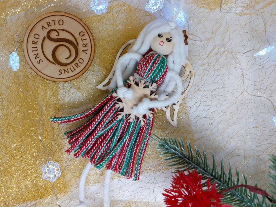 Makramé andělka Sandra