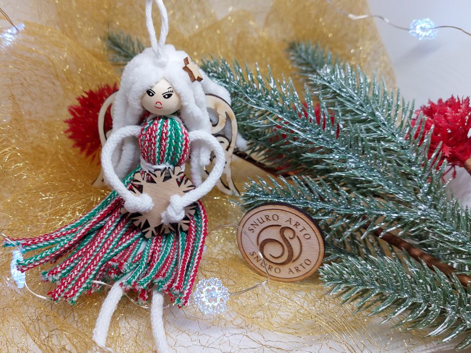 Makramé andělka Sandra